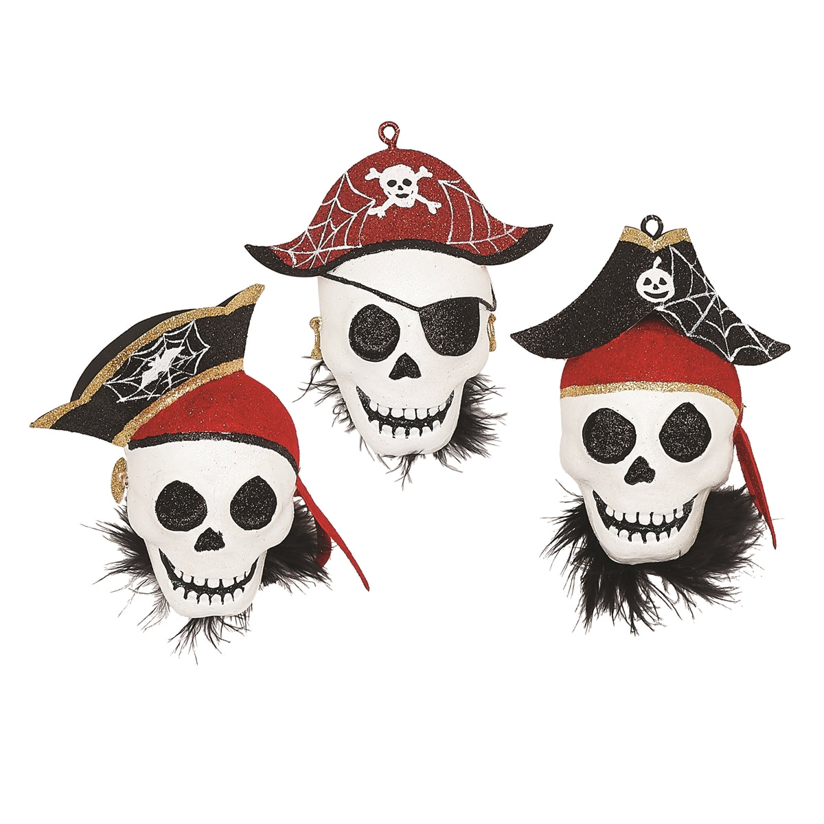 Pirate Skull Ornaments