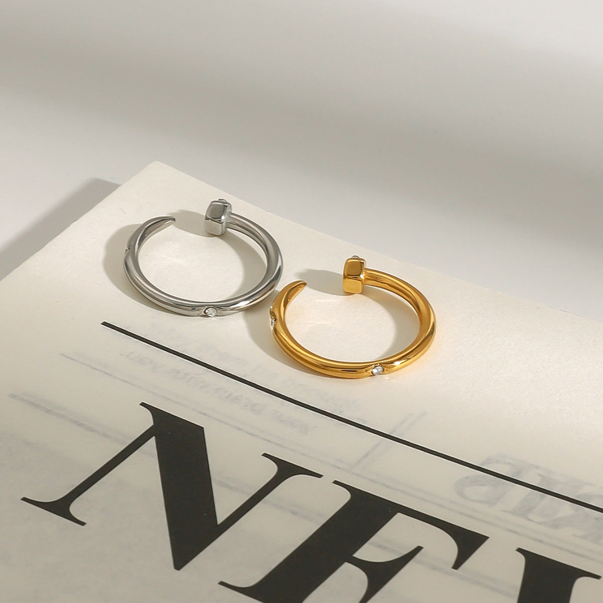 Jiding Titanium Steel Ring Finger Ring Hand Jewelry Rings Stainless Steel