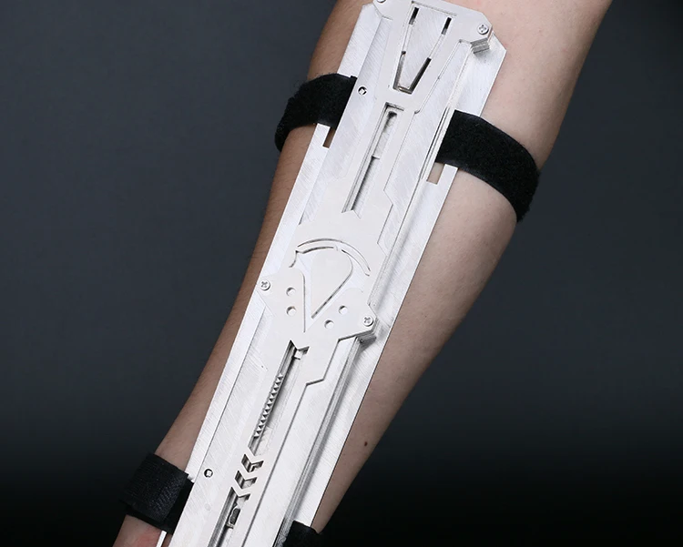 New Metal Different Style Blade Hidden Blade Sleeve Sword Action Figure Hidden Blade Weapons Prop Sleeves Swords Can Ejection