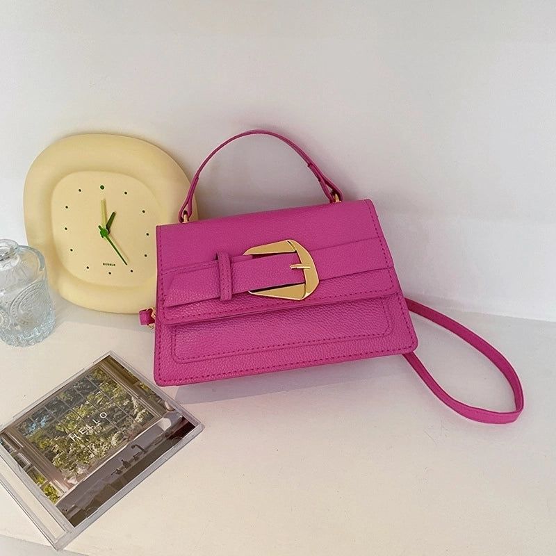 Women's Small All Seasons Pu Leather Elegant Square Bag