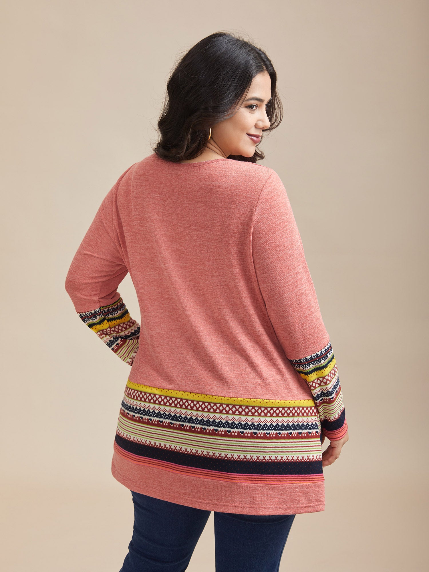Tunic Boho Print Pocket T-shirt