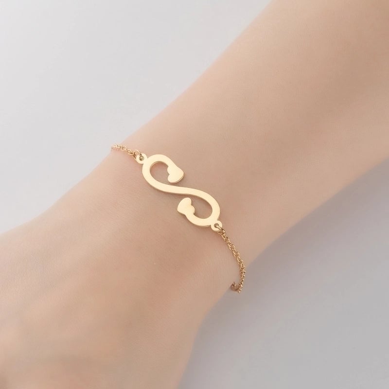 Fashion Leaf Star 201 Stainless Steel 18K Gold Plated Bracelets In Bulk