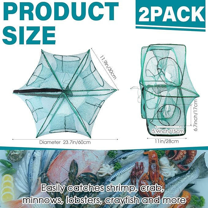 The Magic Foldable Fishing Trap- Buy 2 Free Shipping