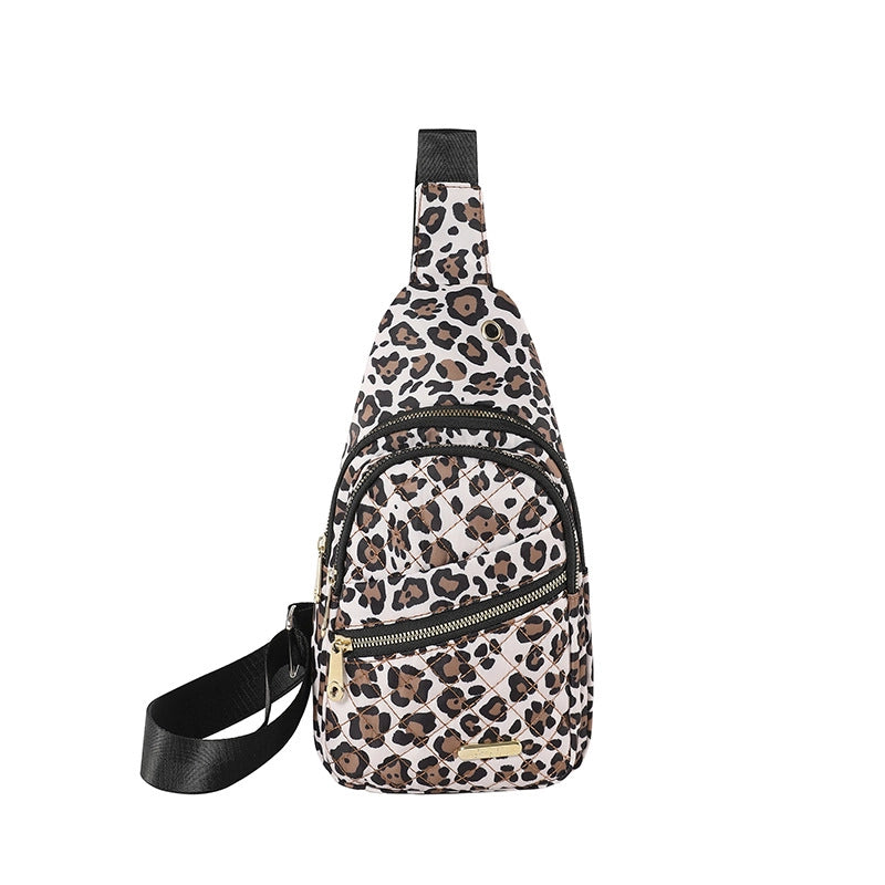 Women's Basic Classic Style Solid Color Oxford Cloth Waist Bags