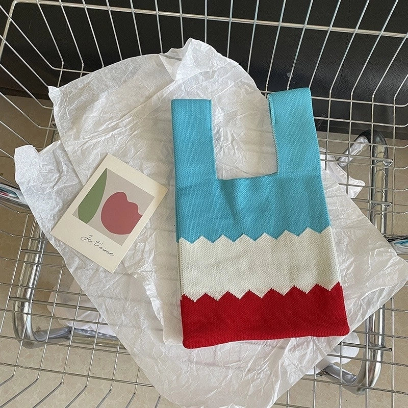 Spring And Summer New Arrival Women's Bag Handbag Bag Fashionable Simple Niche Knitted Bag Vesel Bag Crossbody Bag