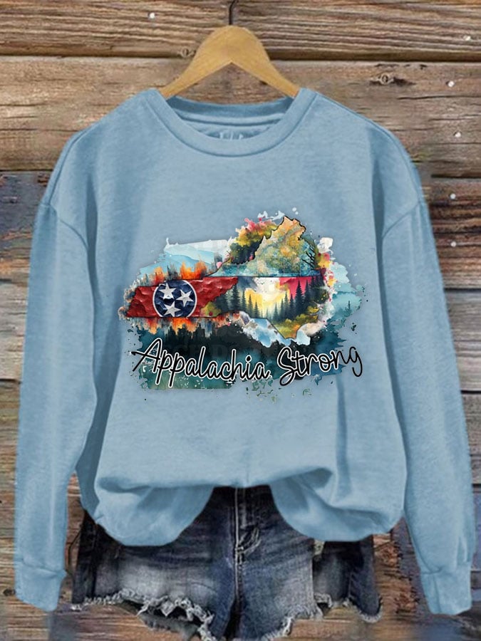 Women's Nortr Carolina Strong Print Casual Sweatshirt