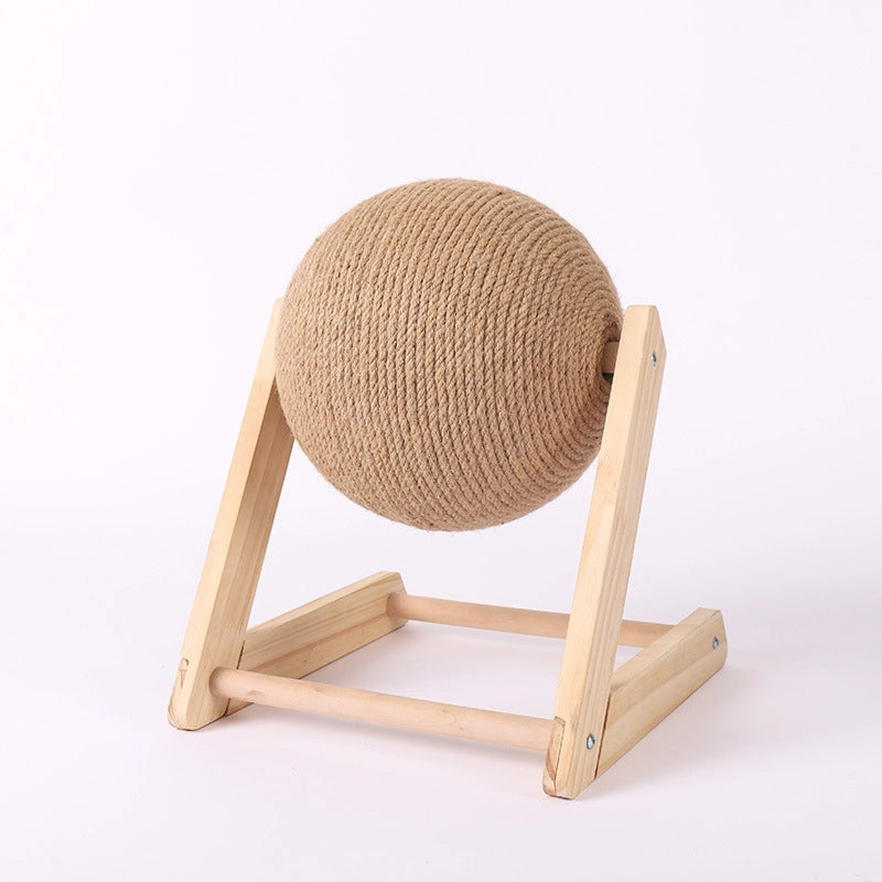 Sisal Ball Cat Catch Ball Cat Toy Ball To Relieve Boredom Self-Hi Cat Claw Grinder Supplies Do Not Drop Debris Vertical Wear-resistant Cat Catch