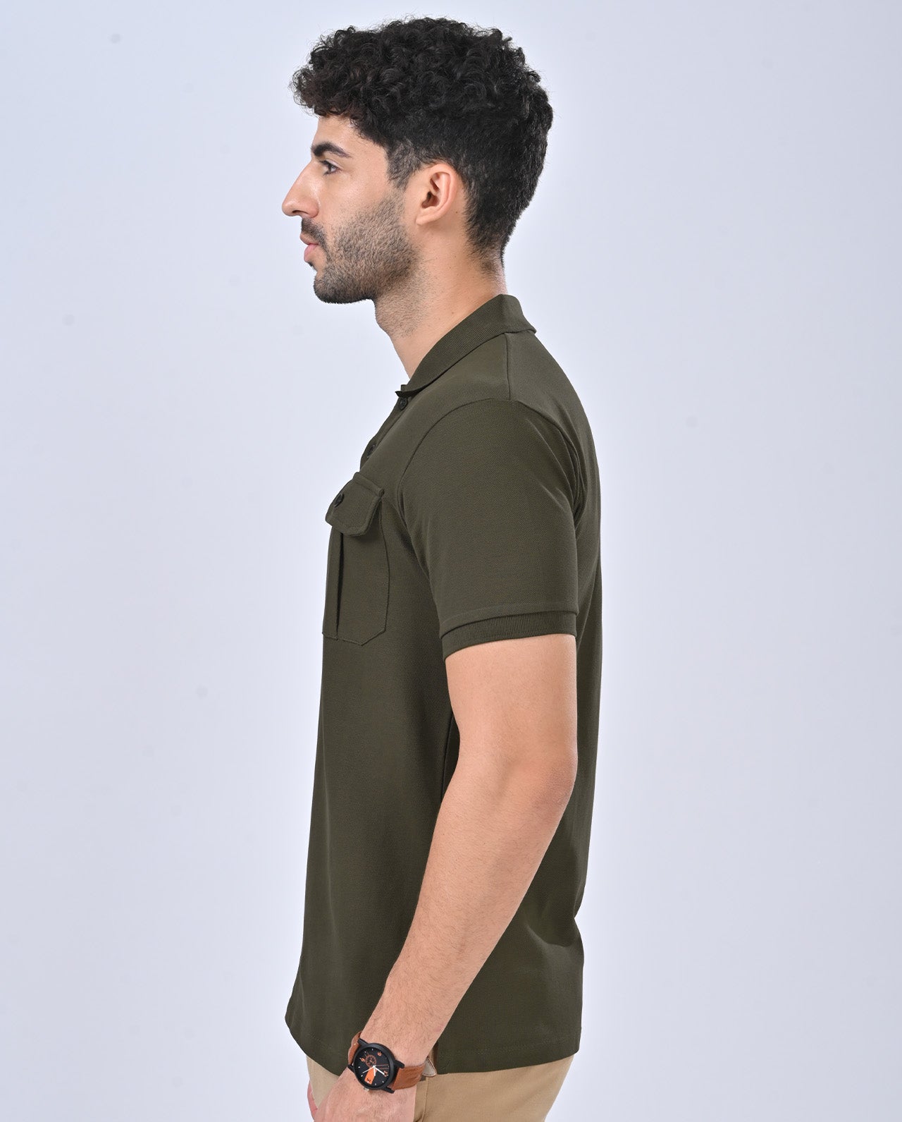 Aero Cargo Olive Green Polo T-Shirt