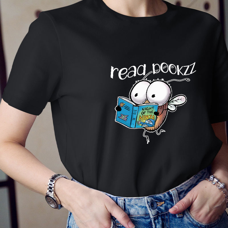 Read Bookzzz Teacher T-Shirt