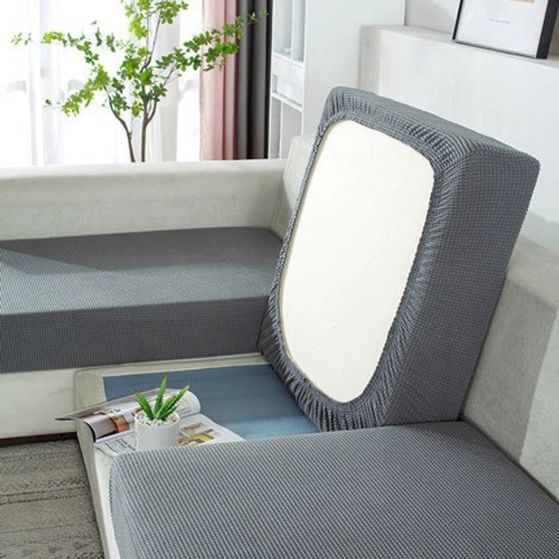 Simple Sofa Cushion Cover Household Solid Color Jacquard Knitted Elastic Sofa Cushion All-inclusive Sofa Cushion Protective Cover