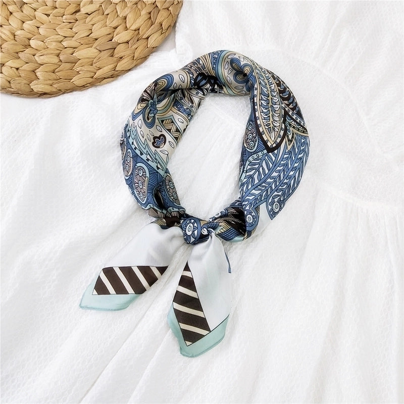 70 Small Square Scarf Silk Scarf Women Summer Neck Scarf Neck Protector Thin Scarf
