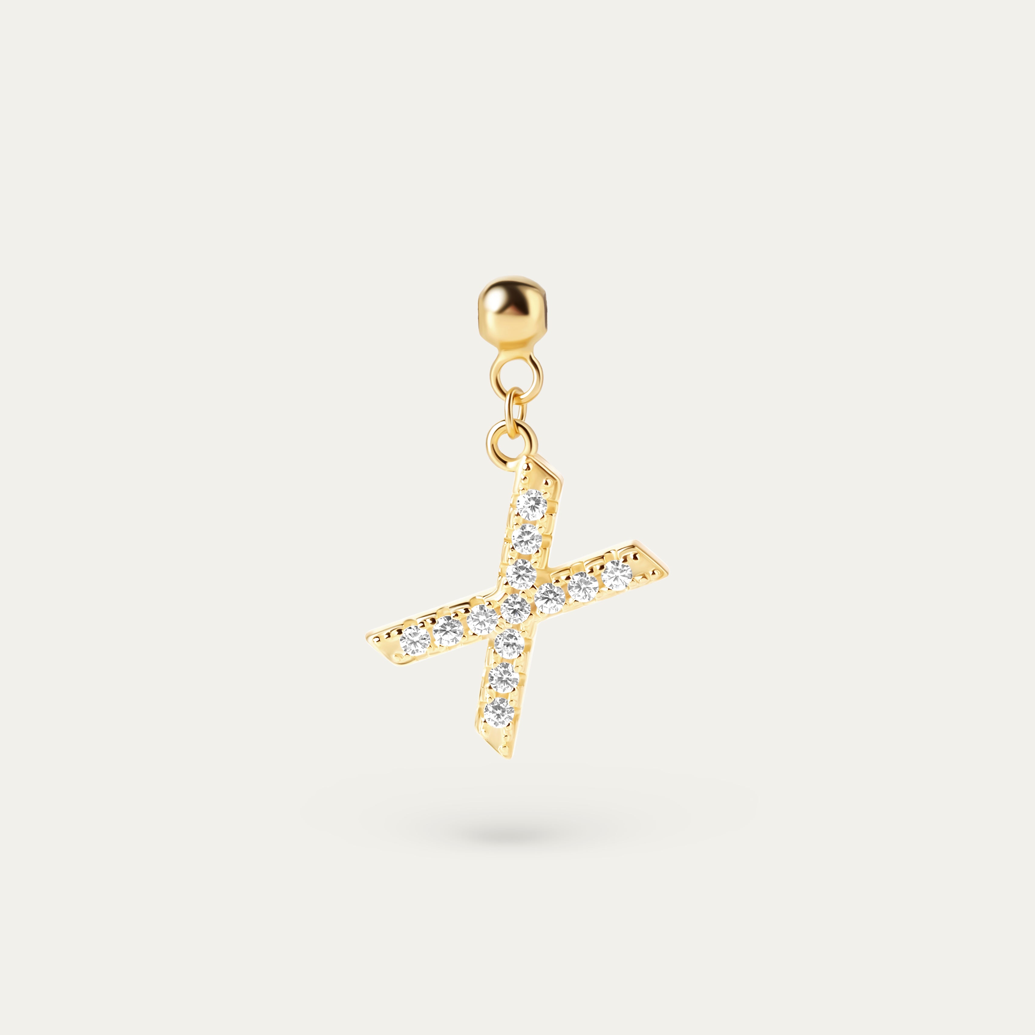 Onoma X CZ Charm (18K Gold Vermeil)
