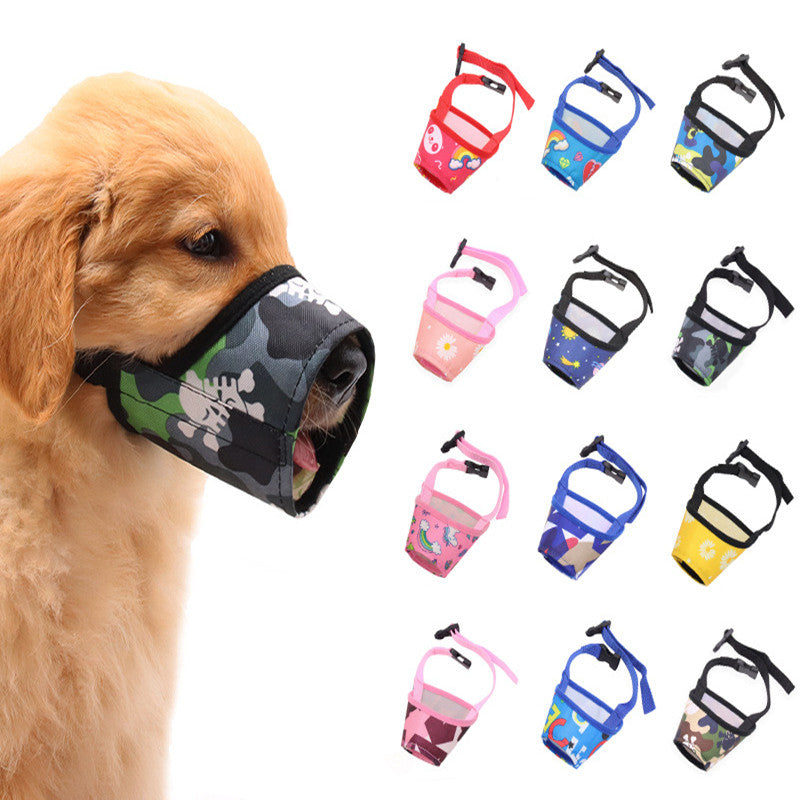 Adjustable Pet Dog Muzzle Mask
