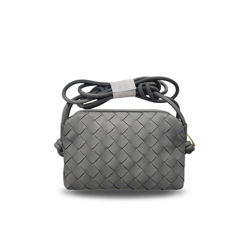 New Square Woven Cloud Bag Genuine Leather  Women's Bag Fashionable Hand-held Shoulder Crossbody Bag For Women