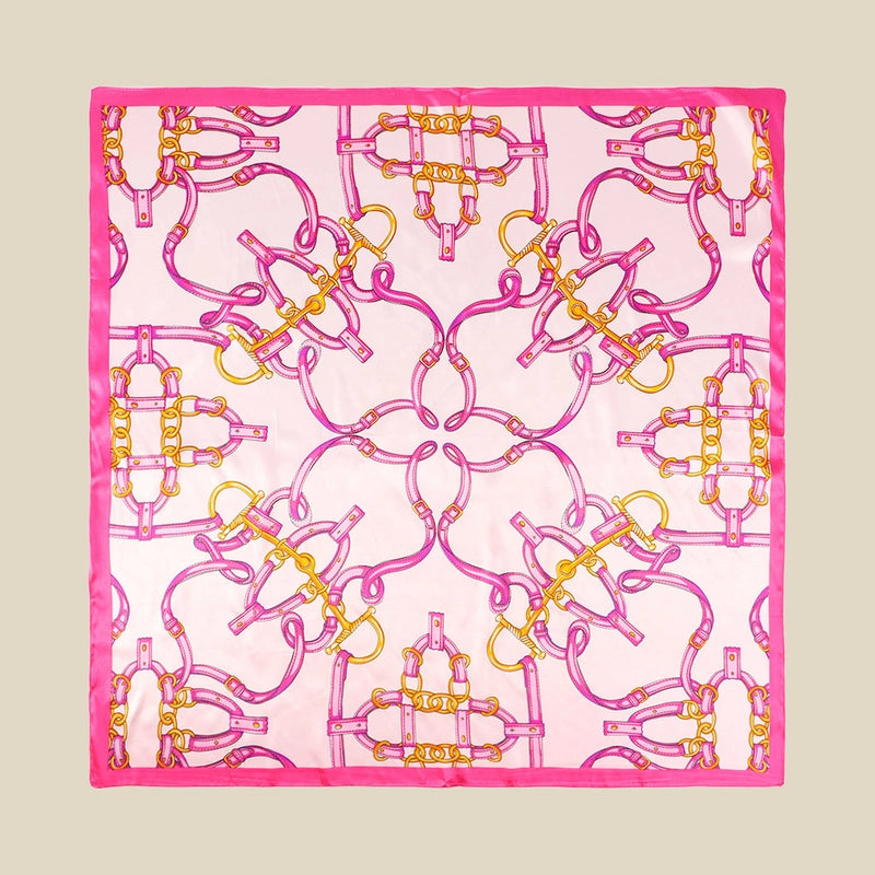 Women's Streetwear Solid Color Satin Silk Scarf