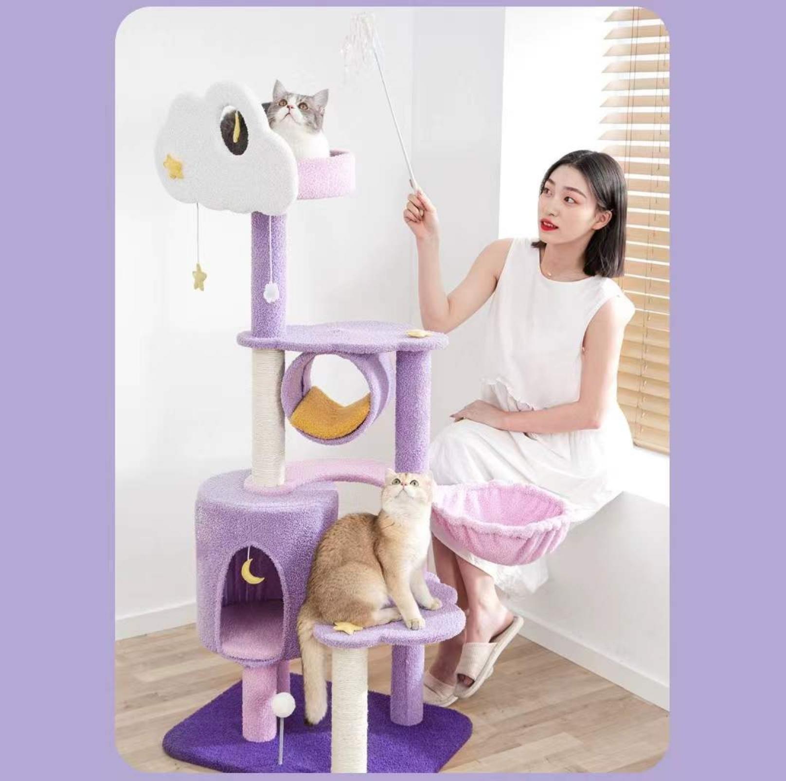 Fantasy Series Climbing Frame Cat Tree - Sparkling and cloudy