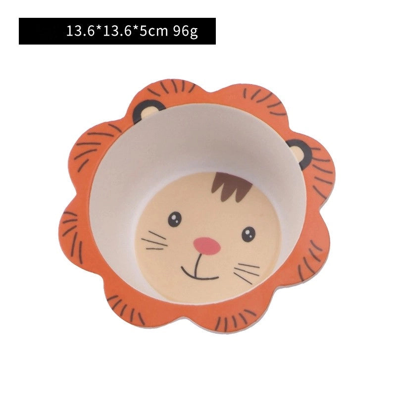 Cute Cartoon Bamboo Fibre Tableware 1 Piece