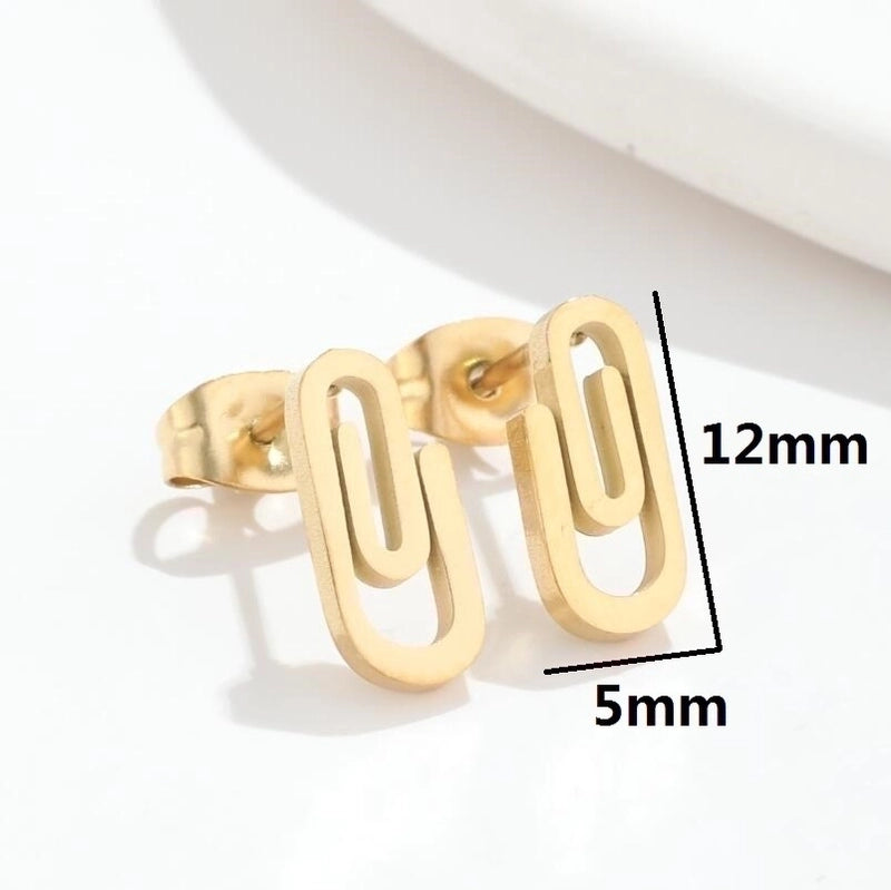Fashion Cactus Sun Stainless Steel Plating Hollow Out Ear Studs 1 Pair