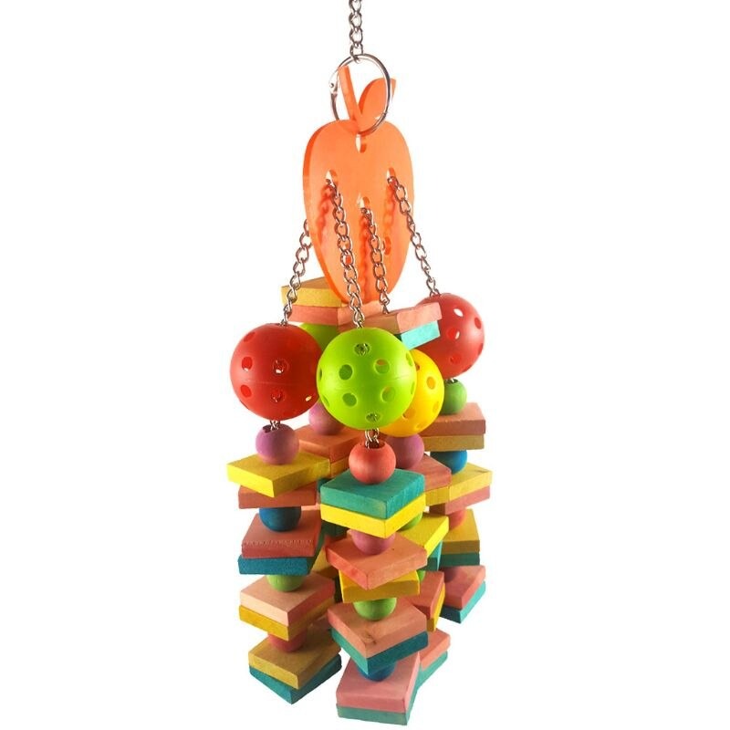 Wooden Blocks Parrot Chew Toy