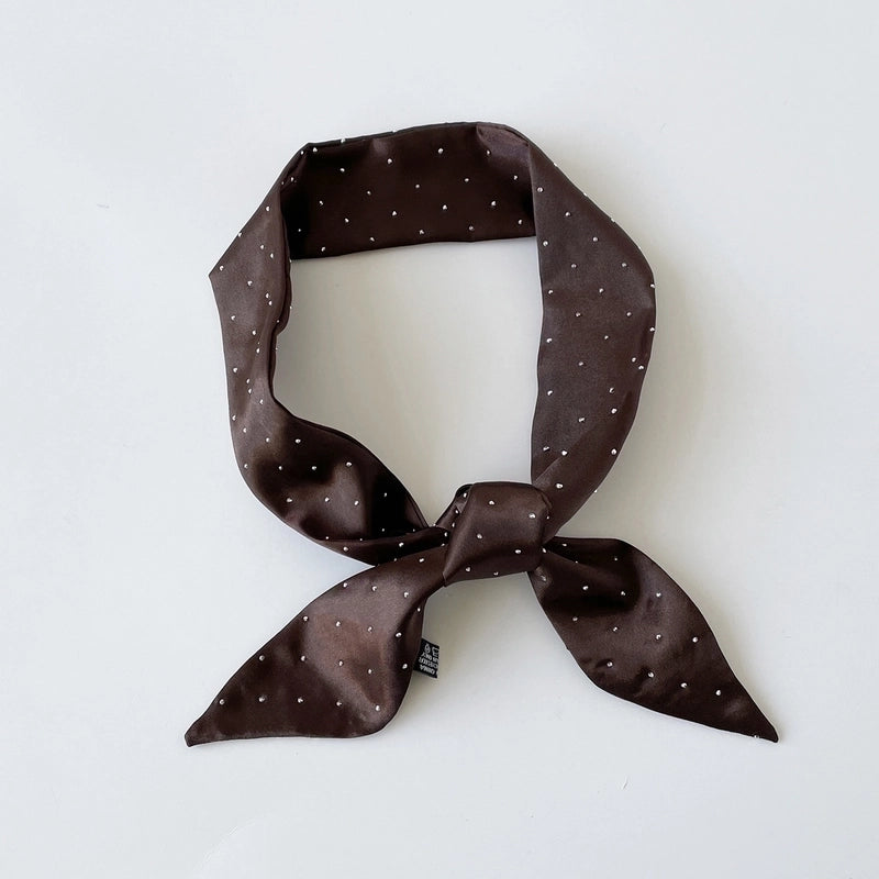 Women's Basic Solid Color Satin Silk Scarf