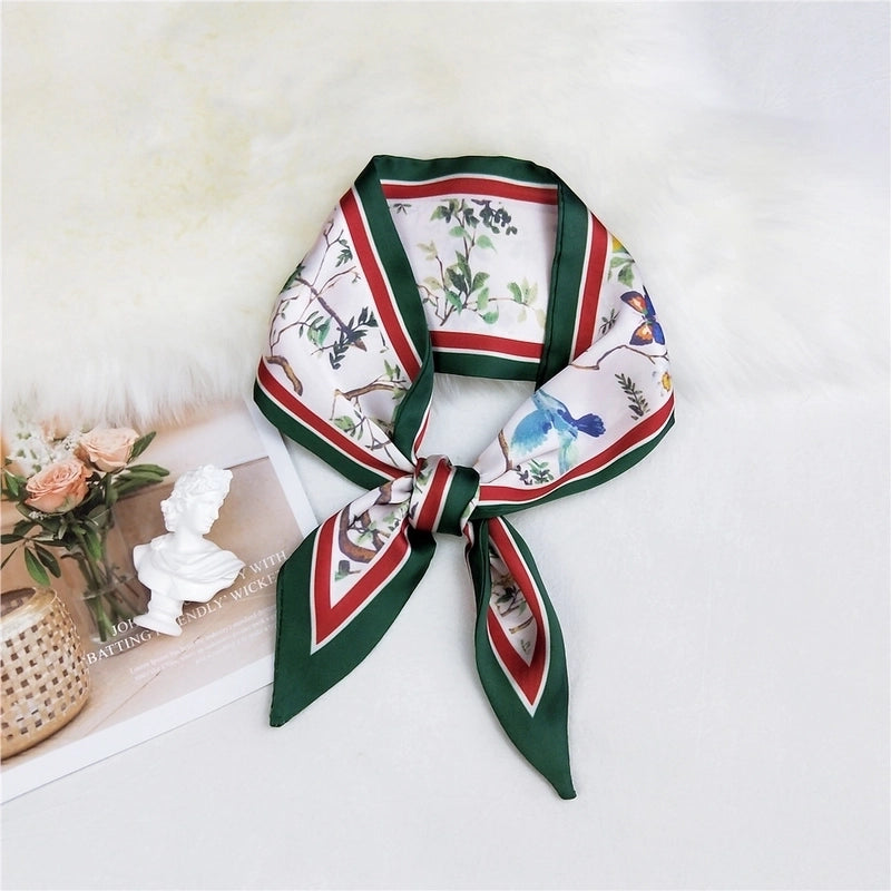 Double-sided Sharp-angled Silk Scarf
