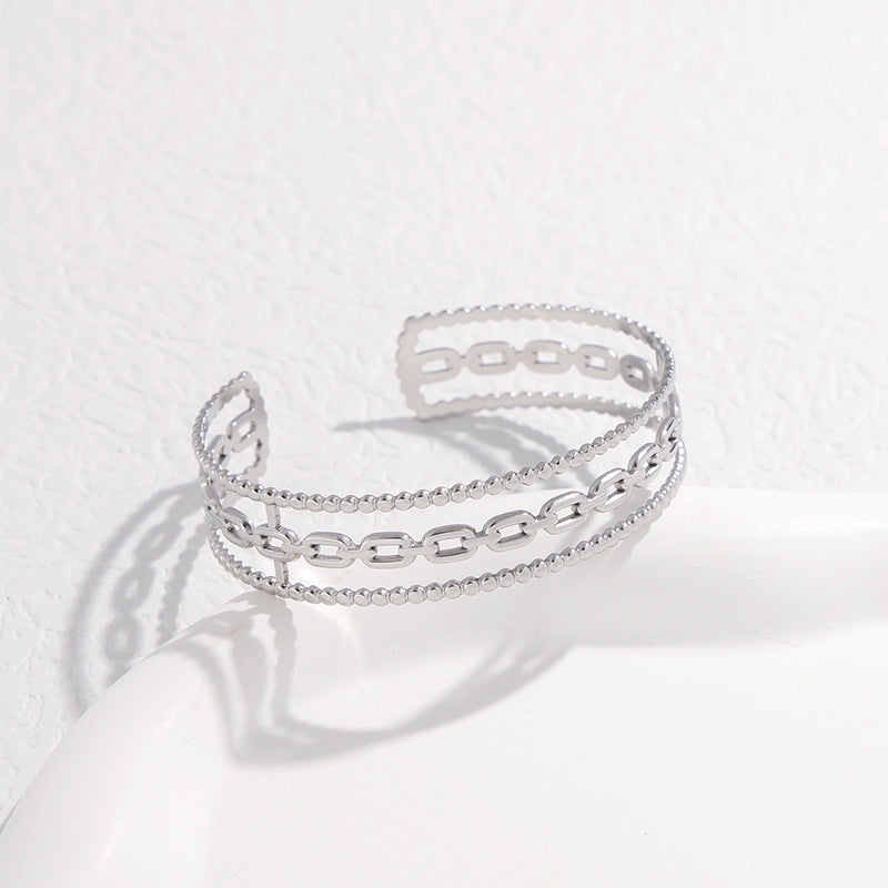 Chain Stainless Steel Electroplating Bangles