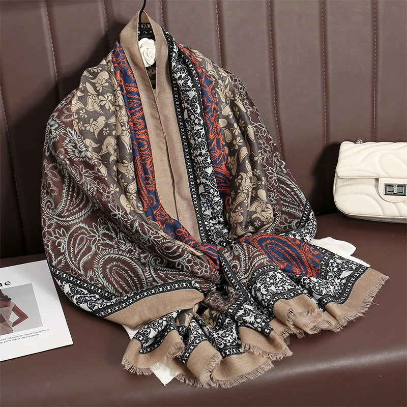 Women's Business Basic Lady Printing Polyester Scarf