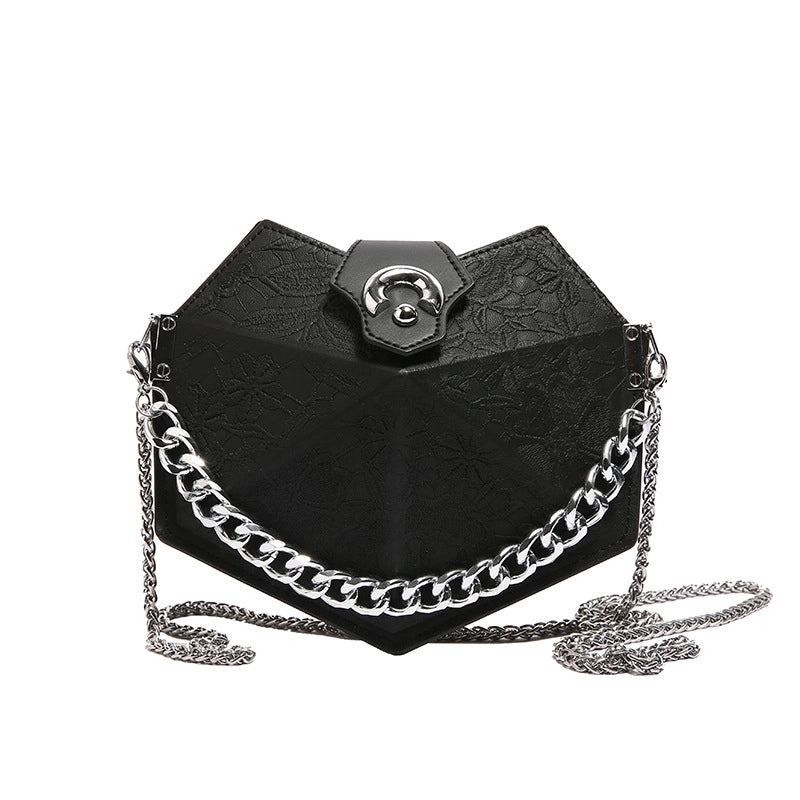 Women's Pu Leather Printing Vintage Style Classic Style Profiled Magnetic Buckle Crossbody Bag