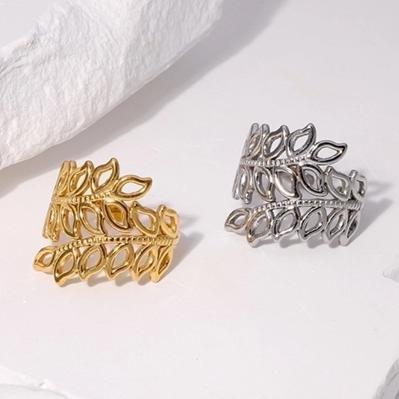 304 Stainless Steel 18K Gold Plated Stainless Steel Rings
