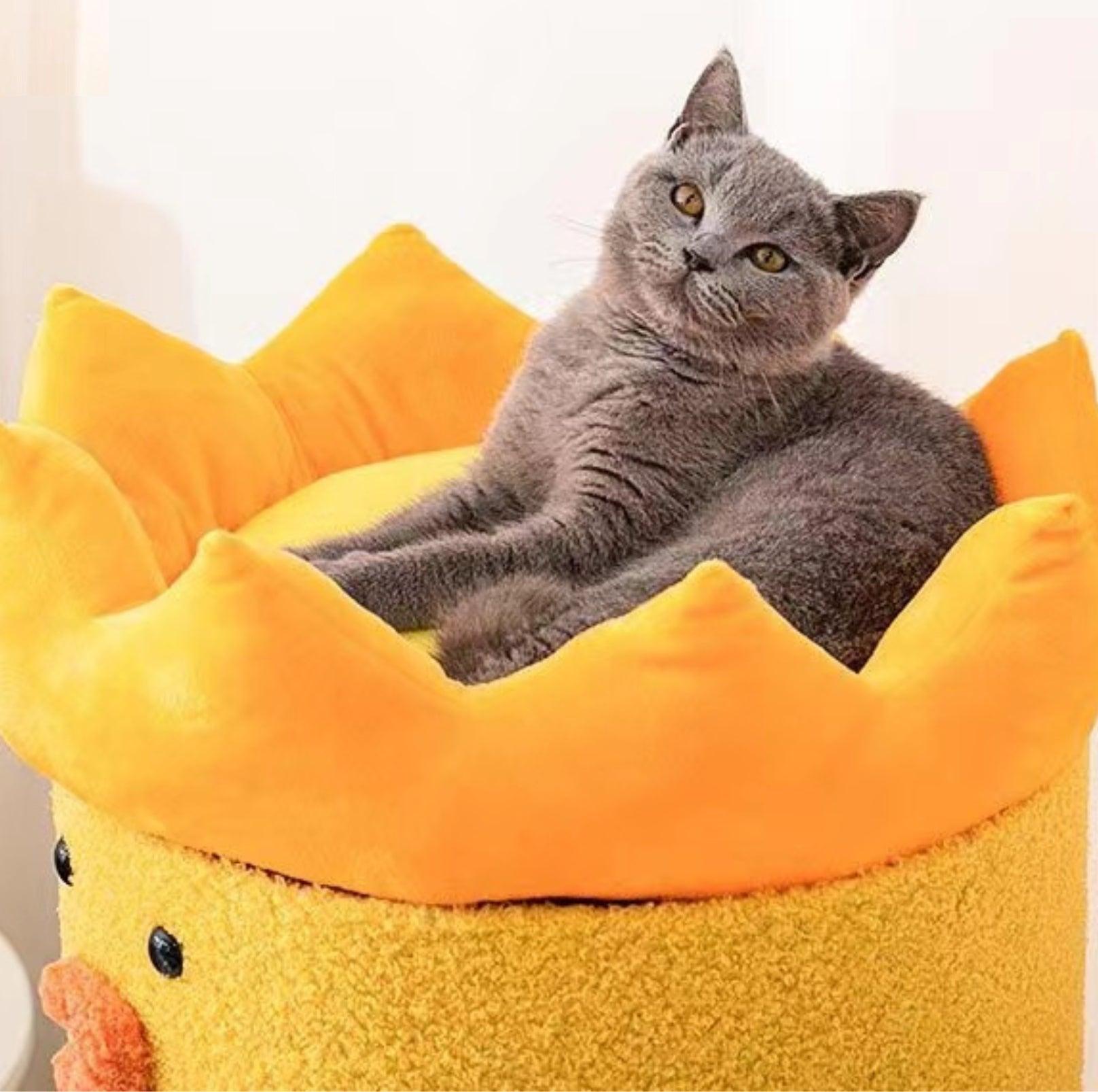 Cartoon Sisal Bucket Multifunctional Cat Scratching Post and Nest