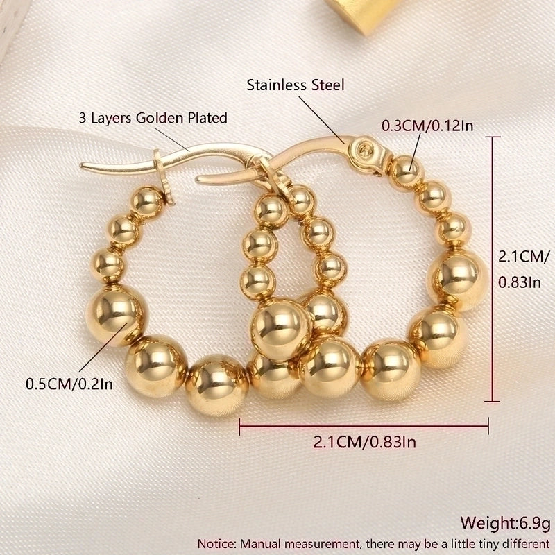 1 Pair Basic Minimalist Triangle Plating 304 Stainless Steel 18K Gold Plated Gold Plated Ear Studs