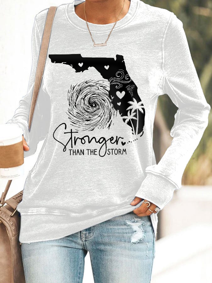 Women's Florida Strong Stronger Than The Storm Sweatshirt