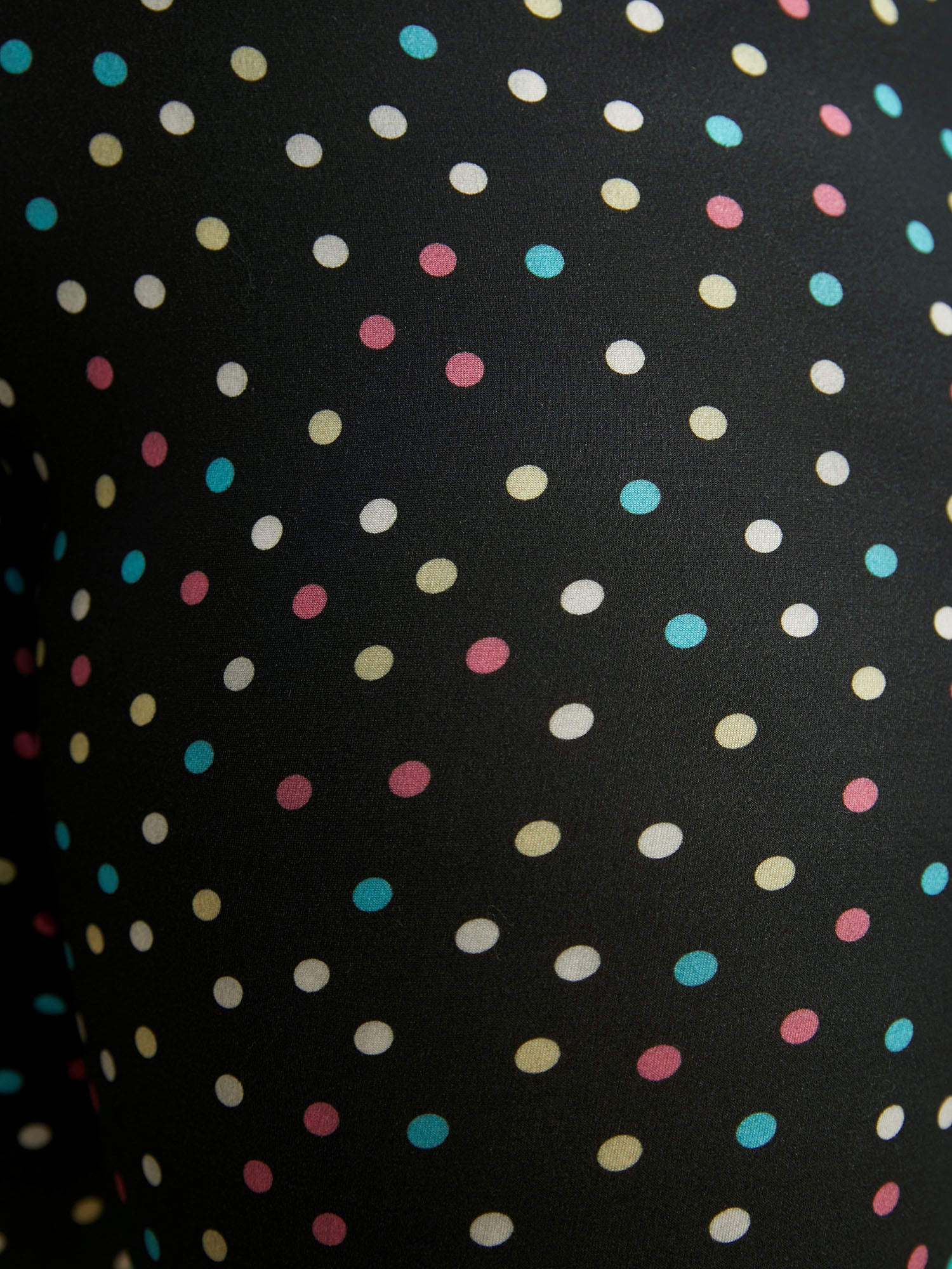 Color Polka Dot Mid Rise Skinny Leggings