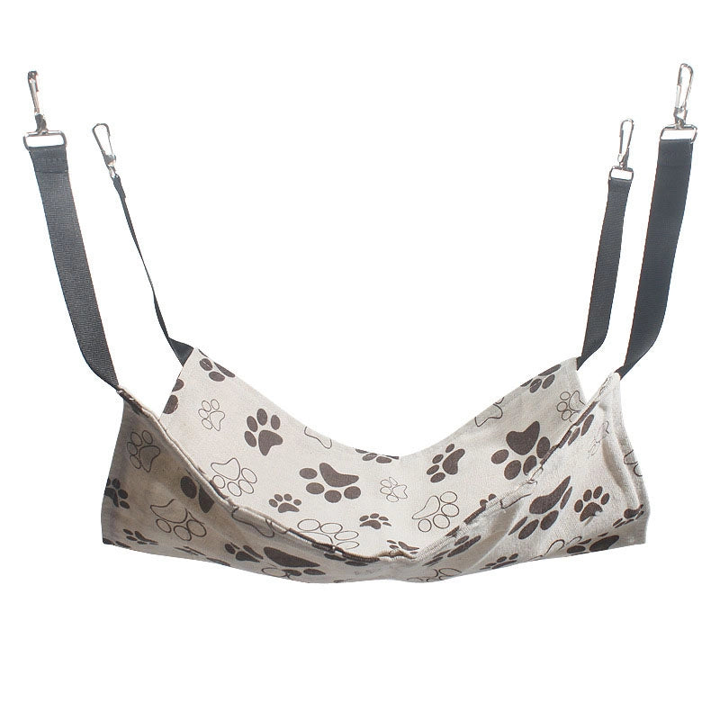 Pet Cat Nest Iron Cage Breathable Plus Velvet Hook Cat Hammock Swing Cat Hanging Nest Pet Hammock Supplies