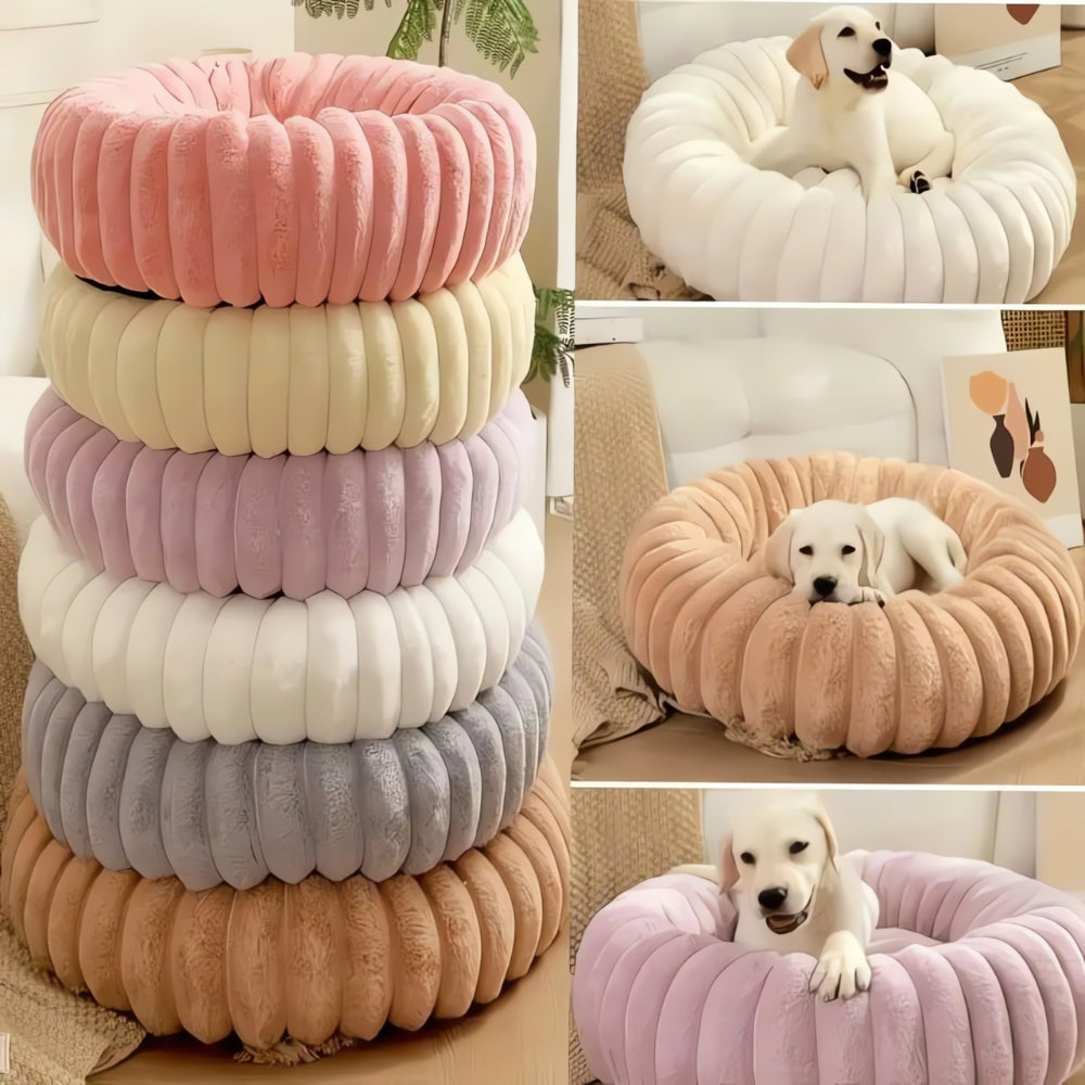 Plush Round Pet Bed