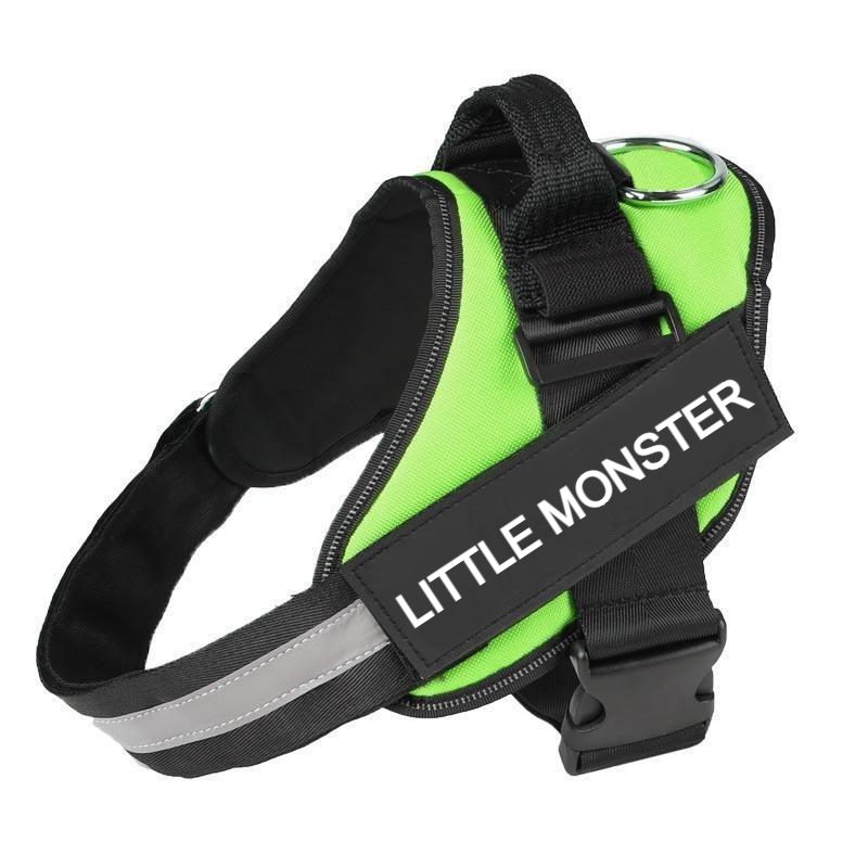 Custom No Pull Dog Harness with Name and Phone Number. Heavy Duty Personalized Pet Vest