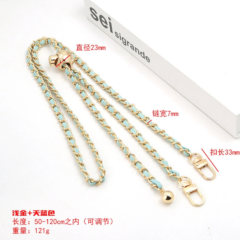 Alloy Solid Color Bag Chain Bag Straps