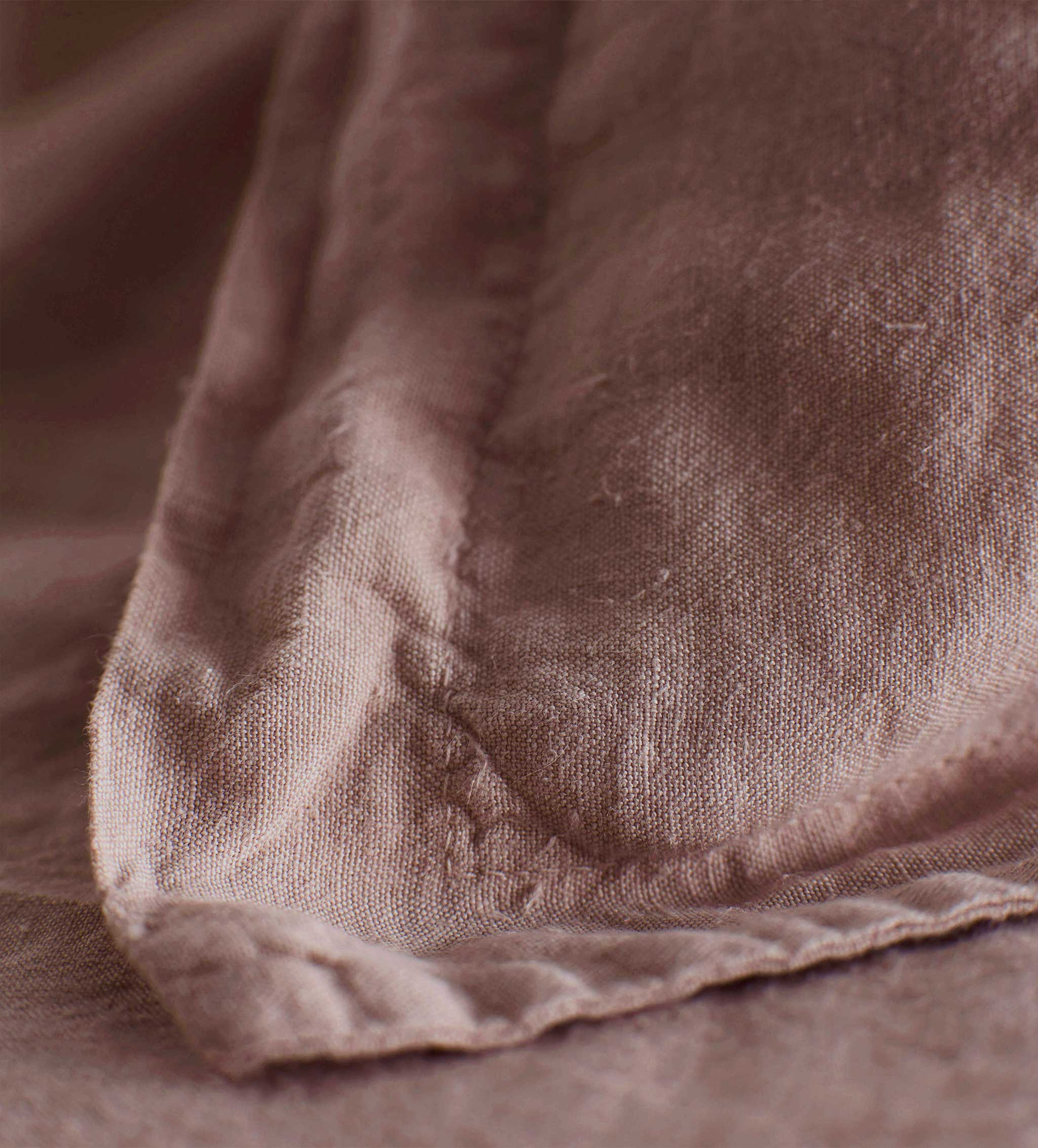 Vintage Rose 100% Linen Oxford Pillowcase