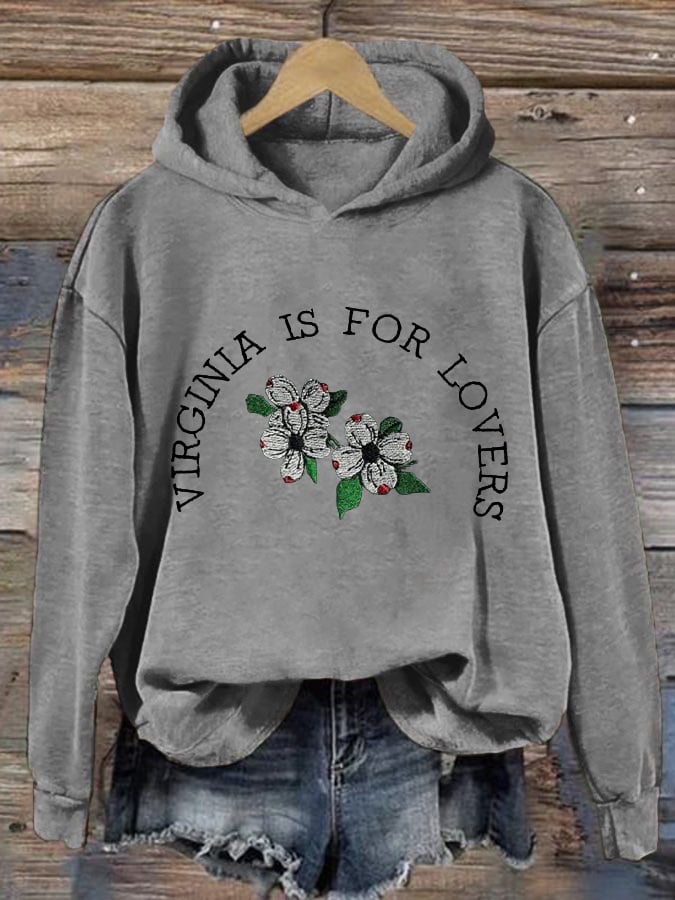 Women's North Carolina Strong Dogwood Print Hoodie