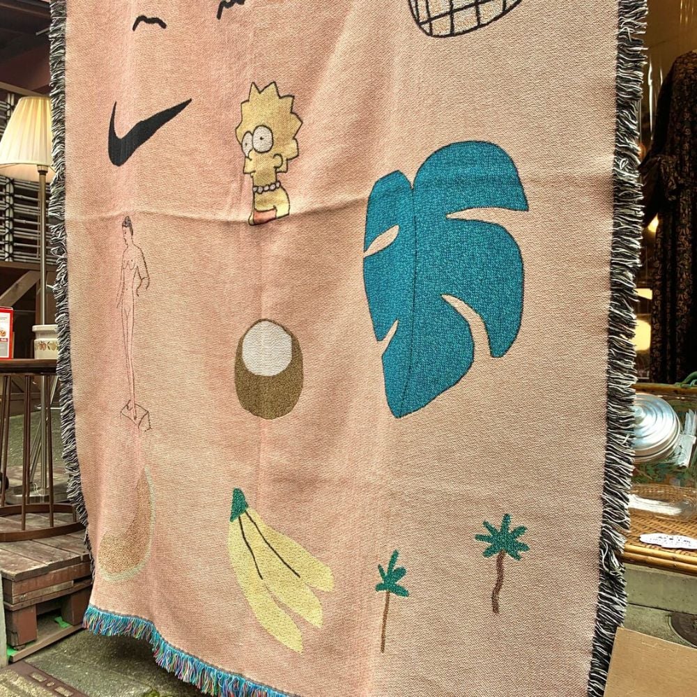 Pink Muse Woven Blanket