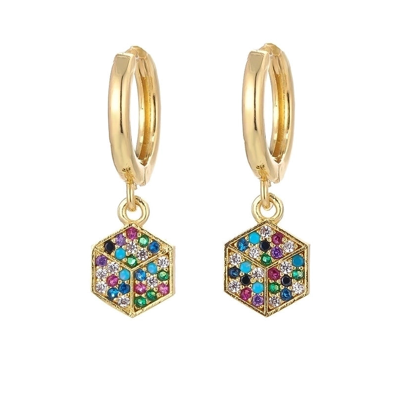 Copper Plating Geometric Zircon