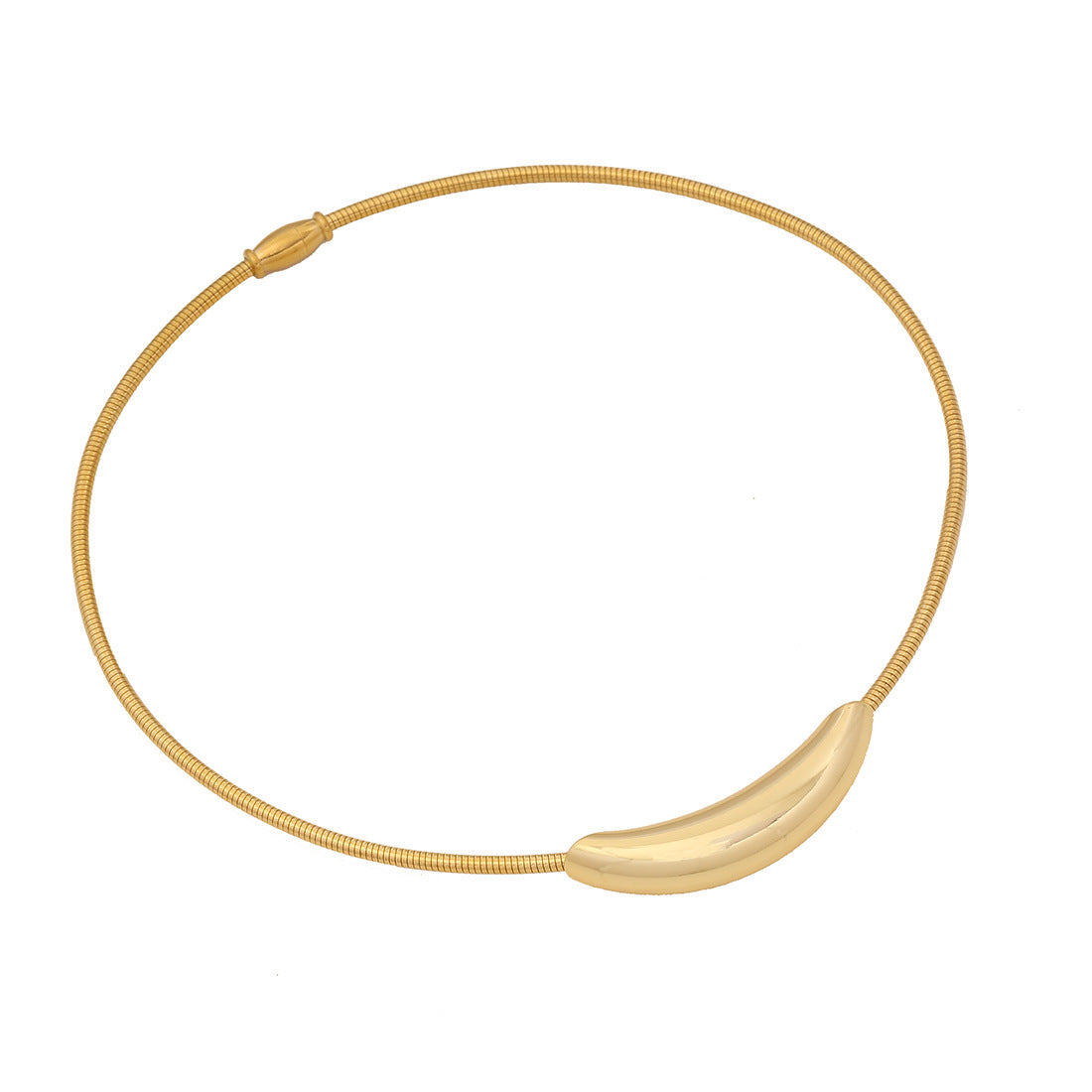 Expressive Circle Geometric Stainless Steel Electroplating Necklaces