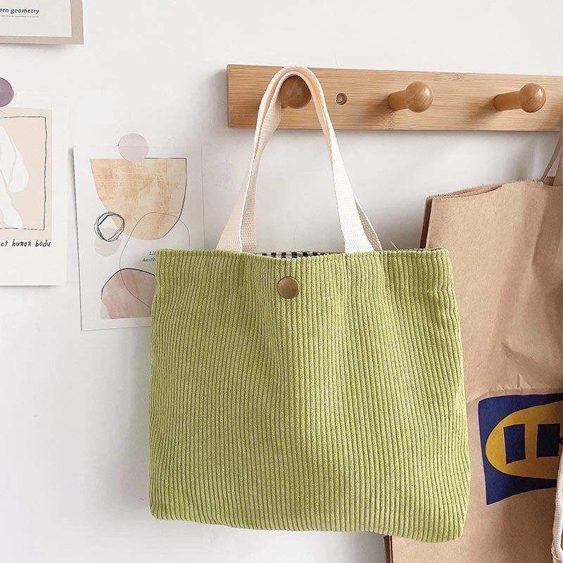 Women's Vintage Style Solid Color Polyester Shopping Bags