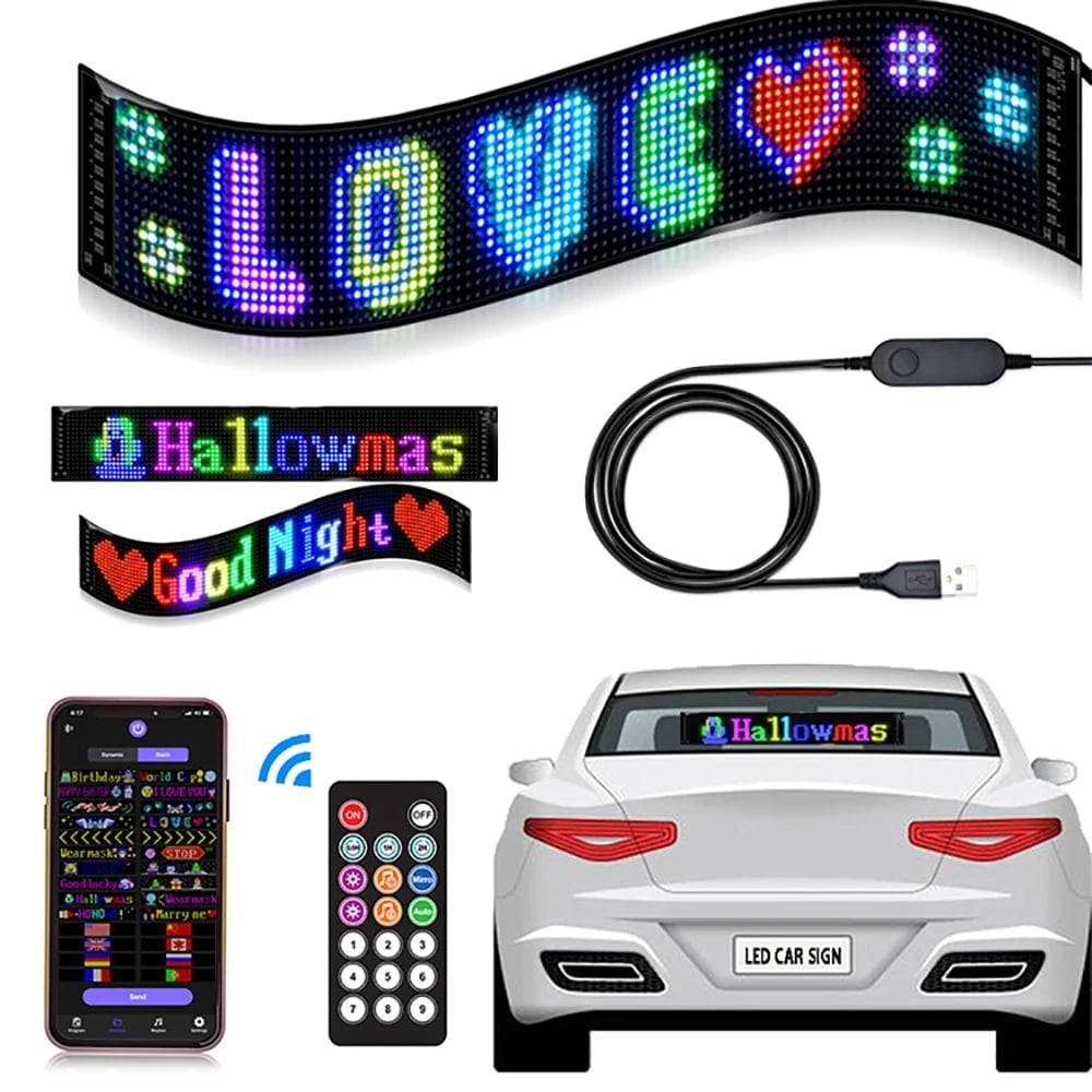 🎁LAST DAY SALE-49% OFF🎁Ultra-thin flexible Bluetooth LED screen