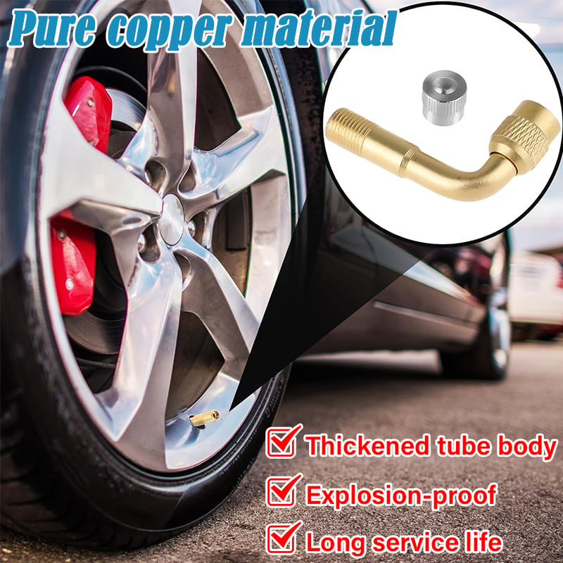 Universal Tyre Valve Extension Adaptor for Car. Bike. Motorcycle. Scooter