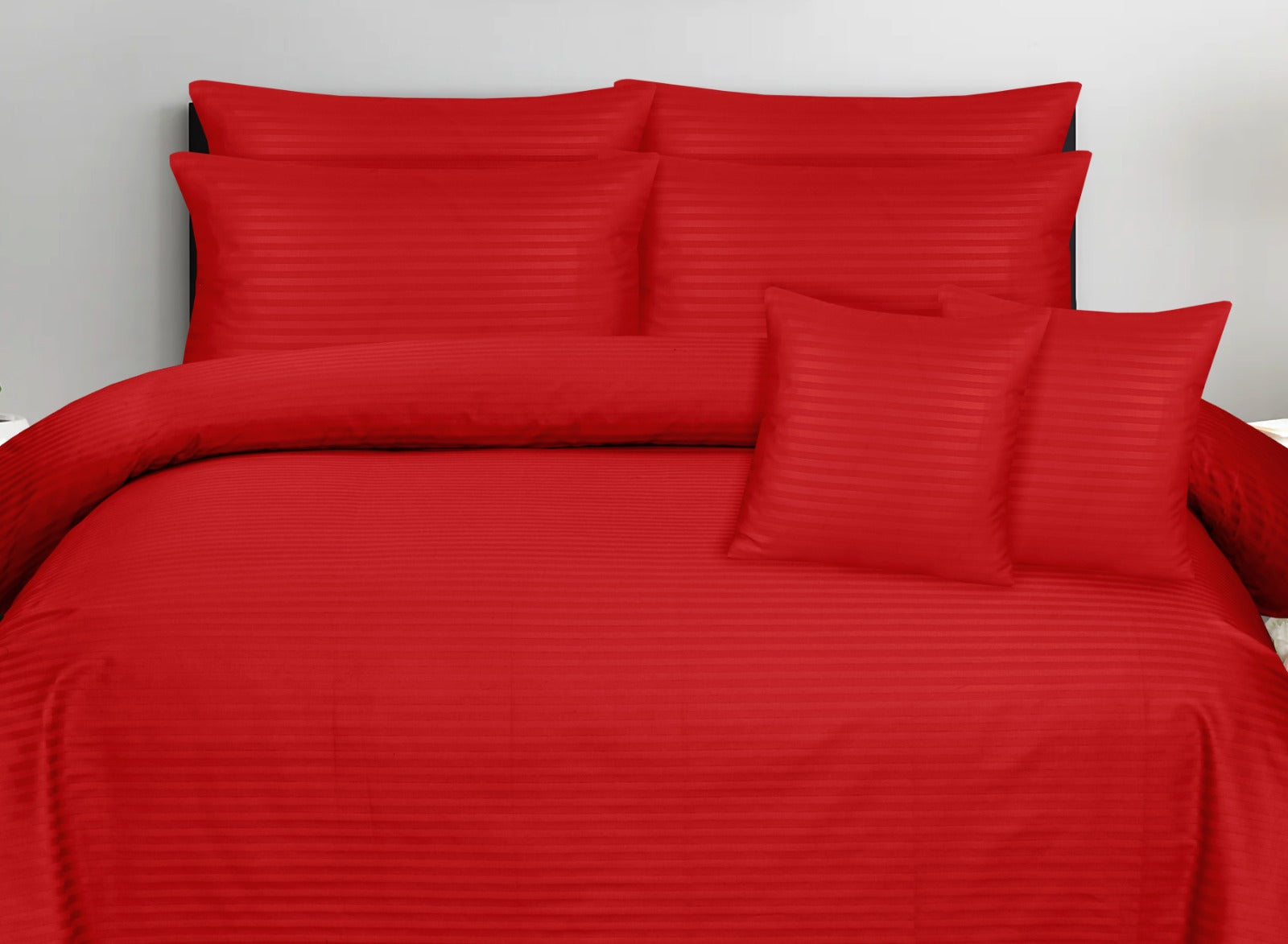 Red Stripe-Bed Sheet Set