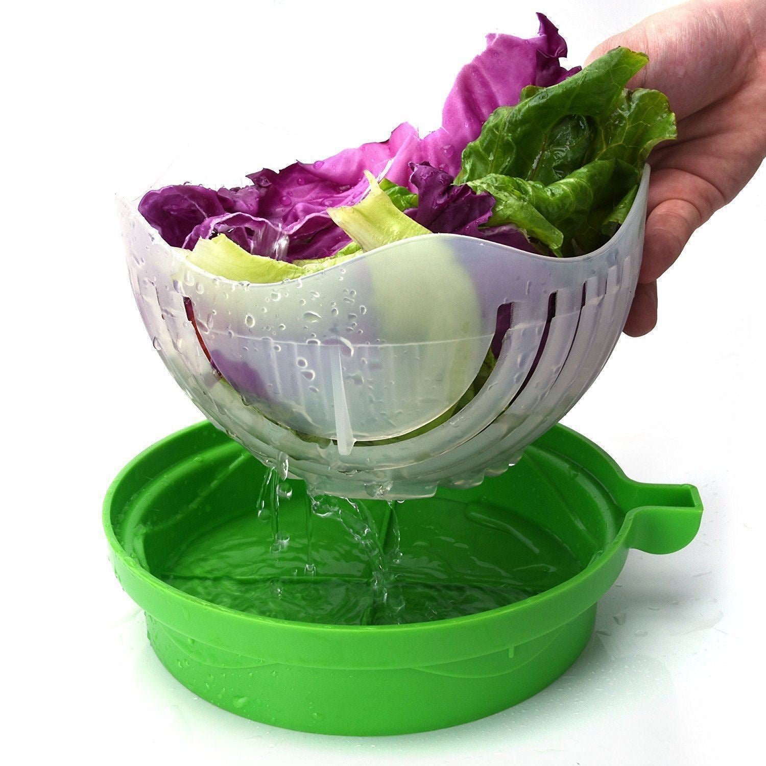 Upgraded Salad Cutter Bowl. Green