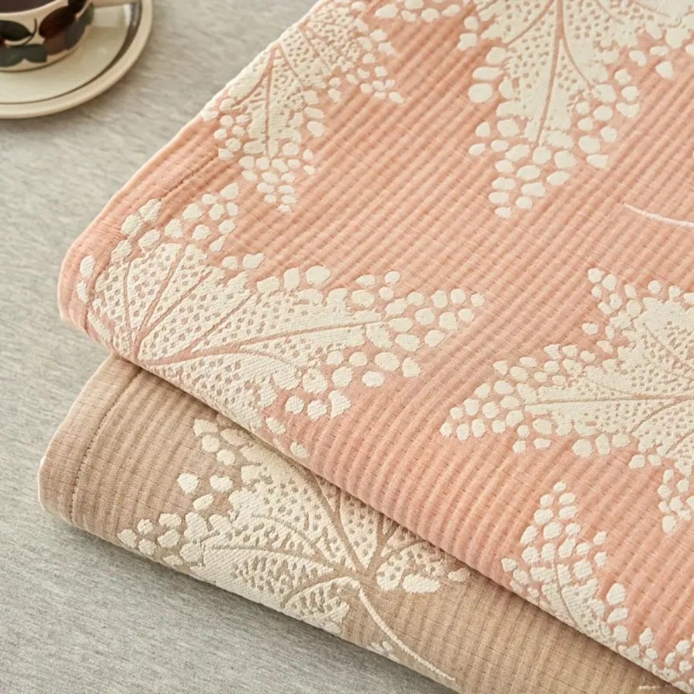 Vine Leaf Cotton Summer Blanket