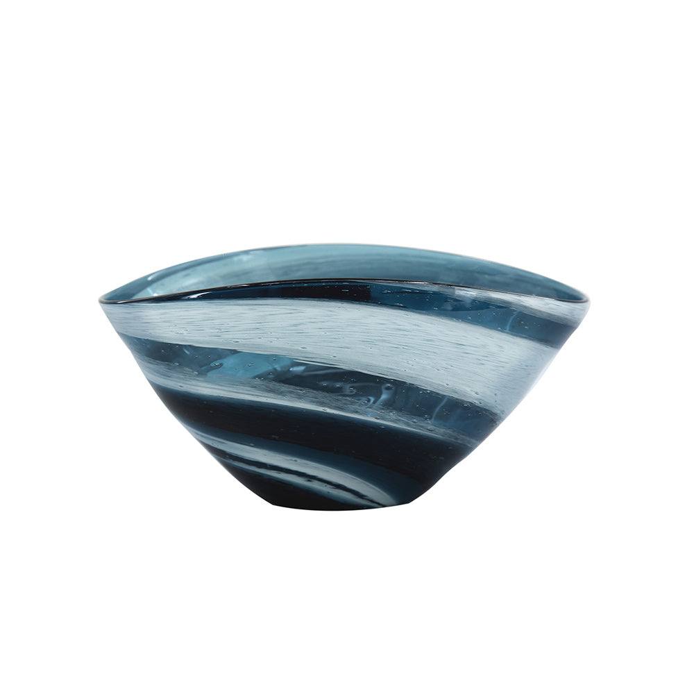 Sandstorm Decorative Bowl Large - Blue Grey