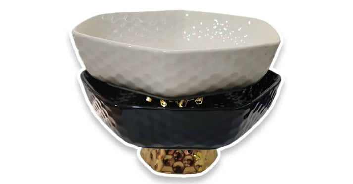 10 Iinch Fruit Bowl Star Shape Golden Bottom